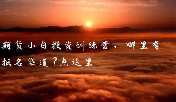 期货小白投资训练营，哪里有报名渠道？点这里_https://www.gzguangze.com_期货手续费_第1张