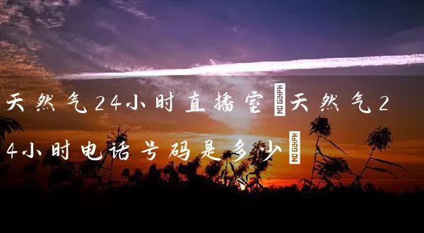 天然气24小时直播室(天然气24小时电话号码是多少)_https://www.gzguangze.com_期货手续费_第1张