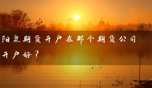 阳泉期货开户在那个期货公司开户好？_https://www.gzguangze.com_期货保证金_第1张