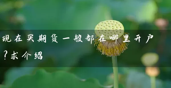 现在买期货一般都在哪里开户？求介绍_https://www.gzguangze.com_中阳国际期货_第1张