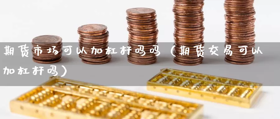 期货市场可以加杠杆吗吗（期货交易可以加杠杆吗）_https://www.gzguangze.com_黄金期货_第1张