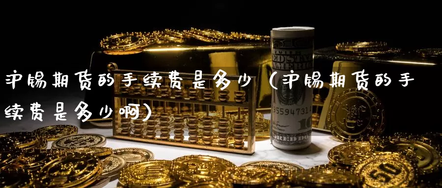 沪锡期货的手续费是多少（沪锡期货的手续费是多少啊）_https://www.gzguangze.com_外盘期货_第1张