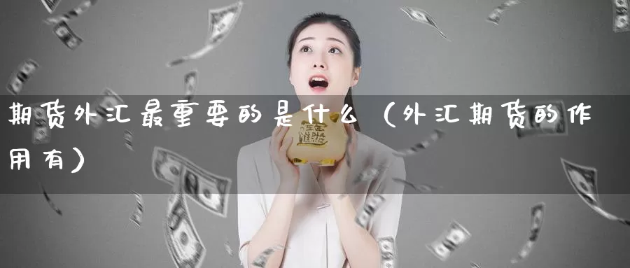 期货外汇最重要的是什么（外汇期货的作用有）_https://www.gzguangze.com_黄金期货_第1张